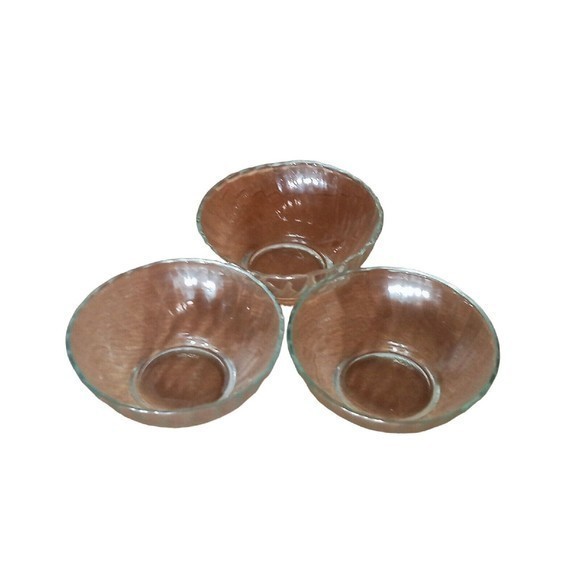 Glass Dessert Bowls Set Of 4 Random Sizes Clear Glass - Picture 7 of 16